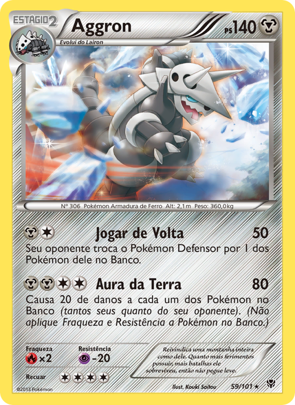 Aggron 59 — Explosão de Plasma (Portuguese Pokémon TCG card)