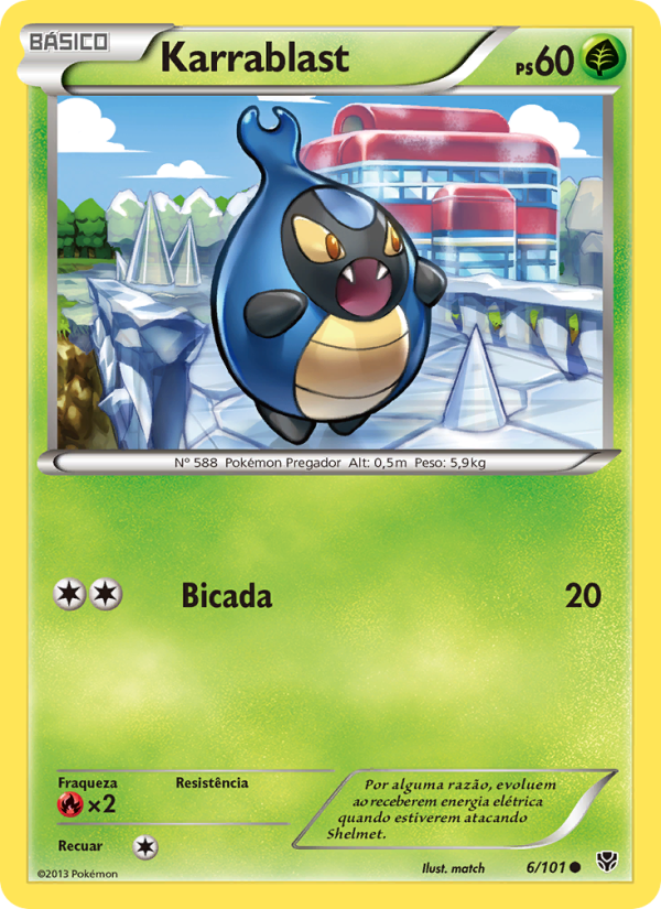 Karrablast 6 — Explosão de Plasma (Portuguese Pokémon TCG card)
