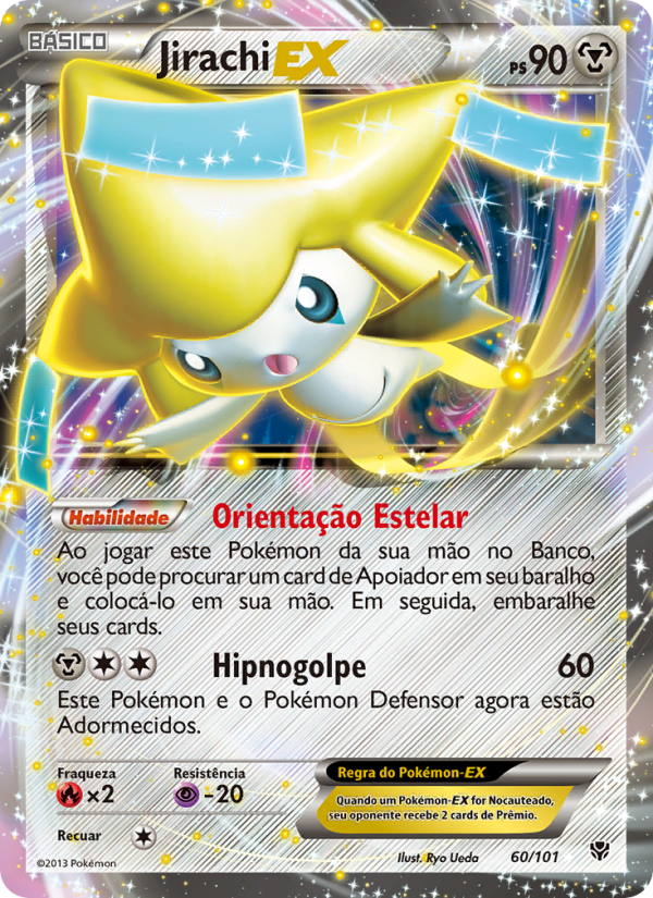 Jirachi-EX 60 — Explosão de Plasma (Portuguese Pokémon TCG card)