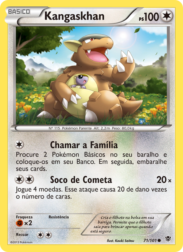 Kangaskhan 71 — Explosão de Plasma (Portuguese Pokémon TCG card)