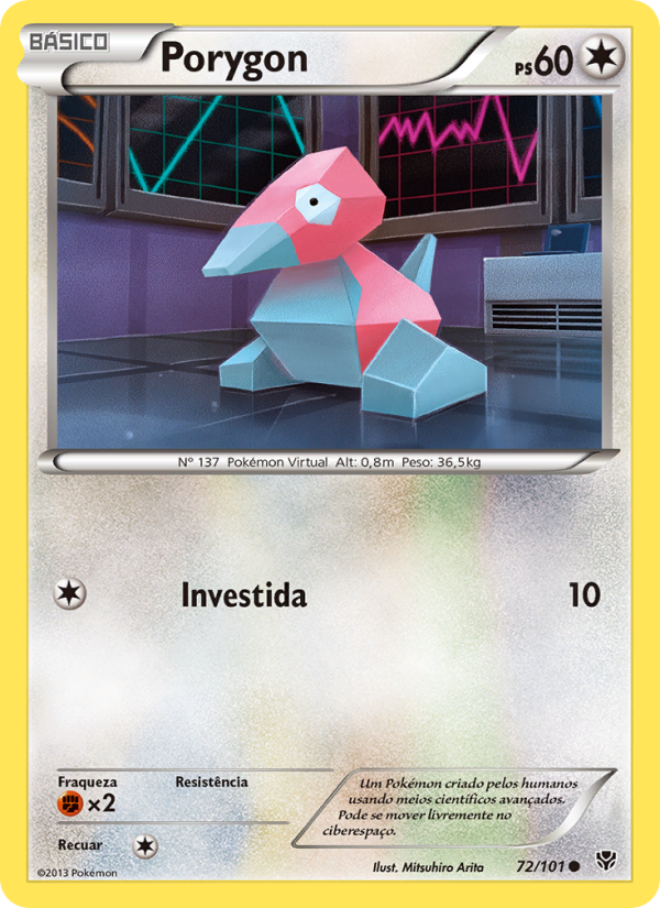 Porygon 72 — Explosão de Plasma (Portuguese Pokémon TCG card)