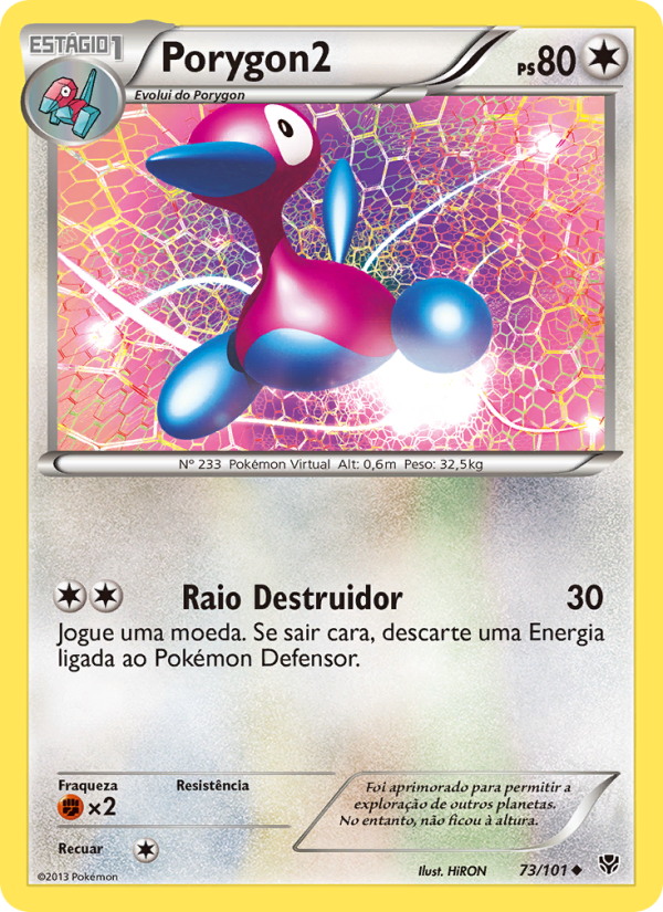 Porygon2 73 — Explosão de Plasma (Portuguese Pokémon TCG card)