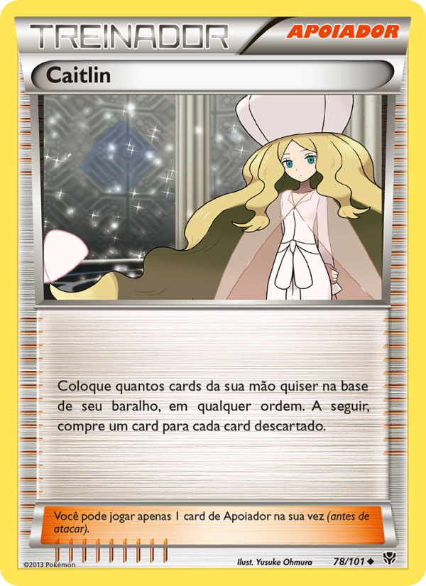 Caitlin 78 — Explosão de Plasma (Portuguese Pokémon TCG card)
