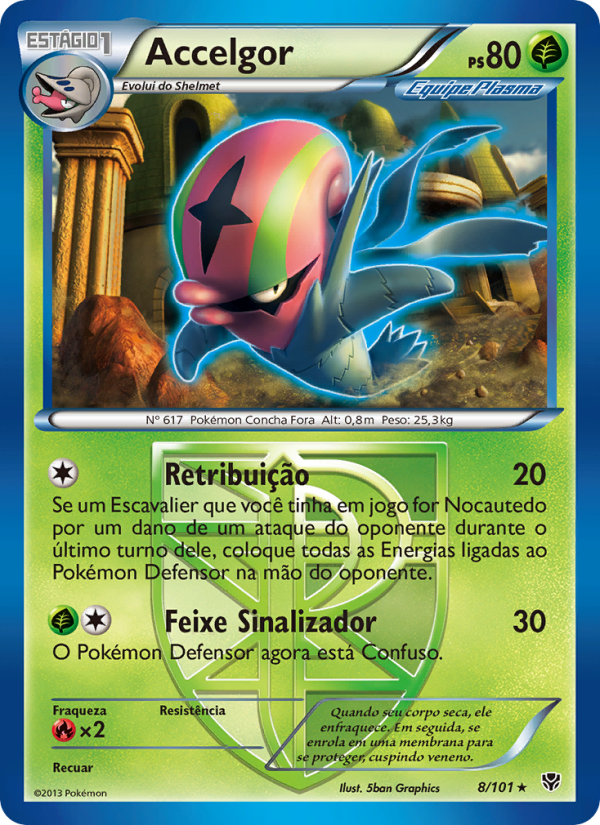 Accelgor 8 — Explosão de Plasma (Portuguese Pokémon TCG card)