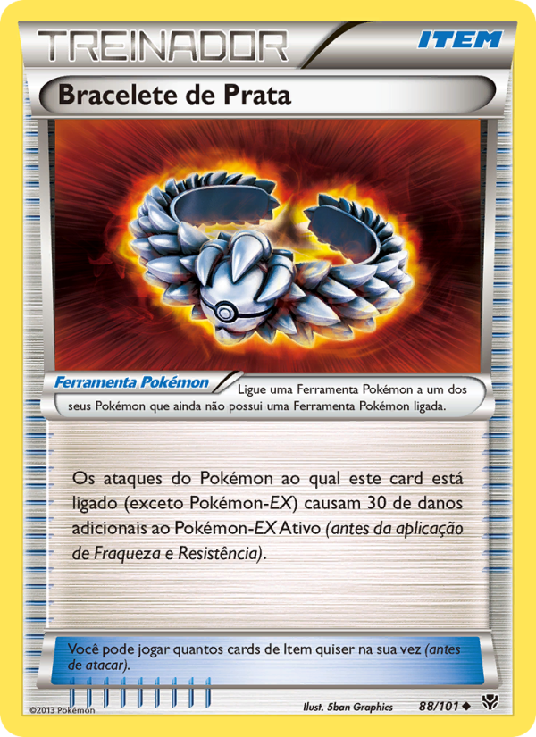 Bracelete de Prata 88 — Explosão de Plasma (Portuguese Pokémon TCG card)