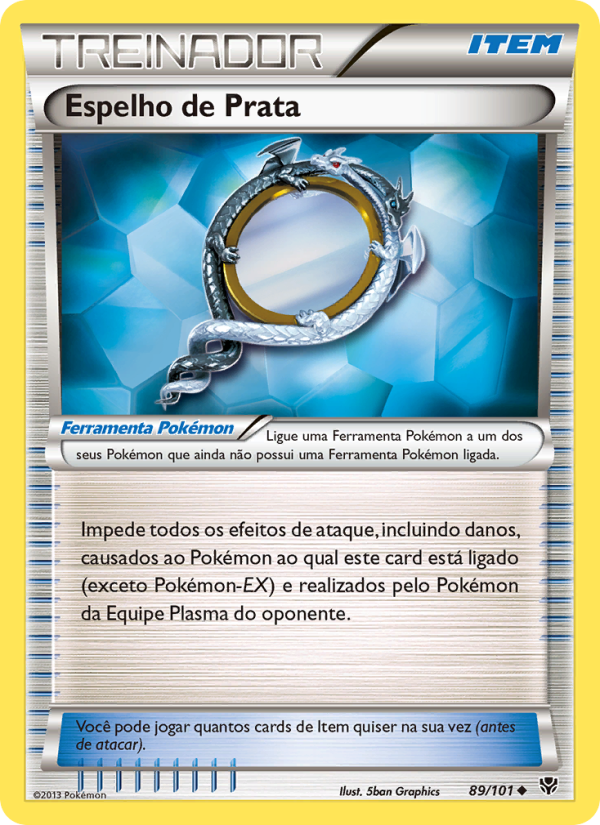 Espelho de Prata 89 — Explosão de Plasma (Portuguese Pokémon TCG card)
