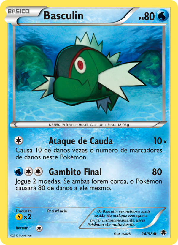 Basculin 24 — Poderes Emergentes (Portuguese Pokémon TCG card)