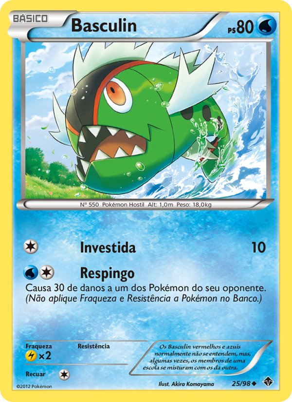 Basculin 25 — Poderes Emergentes (Portuguese Pokémon TCG card)