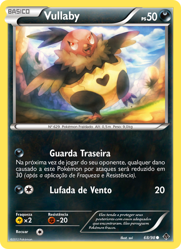 Vullaby 68 — Poderes Emergentes (Portuguese Pokémon TCG card)
