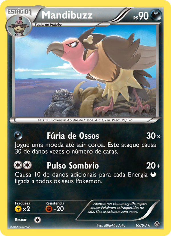 Mandibuzz 69 — Poderes Emergentes (Portuguese Pokémon TCG card)