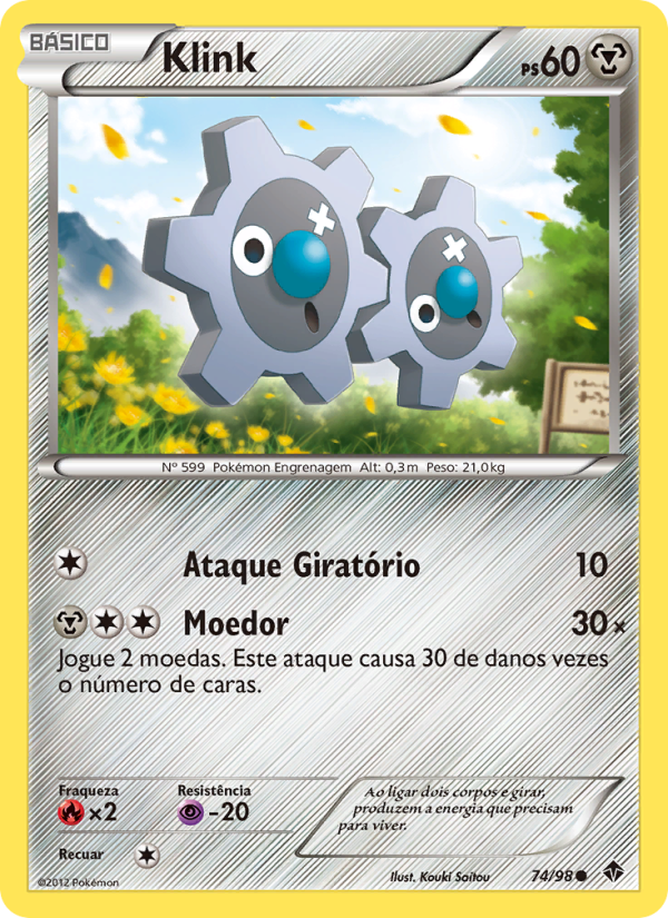 Klink 74 — Poderes Emergentes (Portuguese Pokémon TCG card)