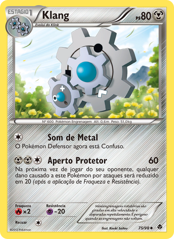 Klang 75 — Poderes Emergentes (Portuguese Pokémon TCG card)