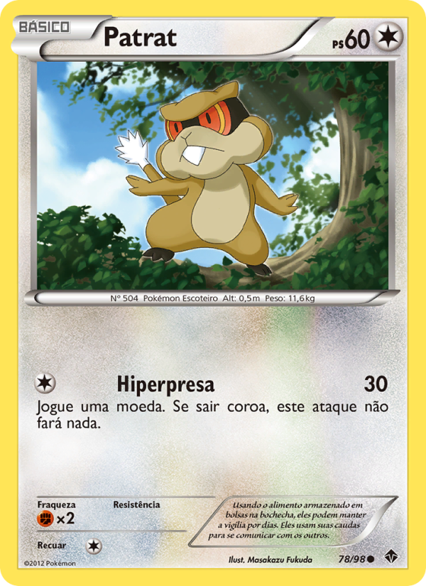 Patrat 78 — Poderes Emergentes (Portuguese Pokémon TCG card)