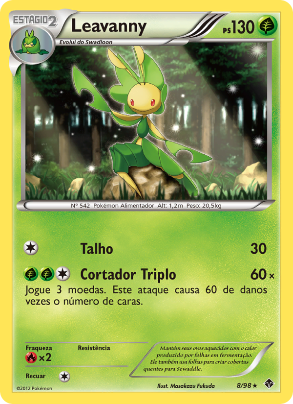 Leavanny 8 — Poderes Emergentes (Portuguese Pokémon TCG card)