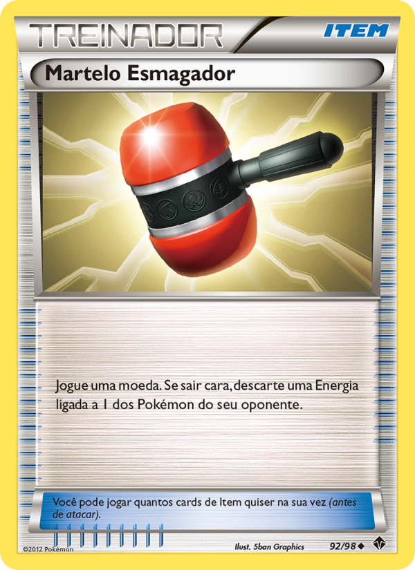 Martelo Esmagador 92 — Poderes Emergentes (Portuguese Pokémon TCG card)