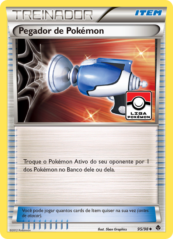 Pegador de Pokémon 95 — Poderes Emergentes (Portuguese Pokémon TCG card)