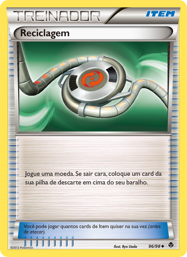 Reciclagem 96 — Poderes Emergentes (Portuguese Pokémon TCG card)