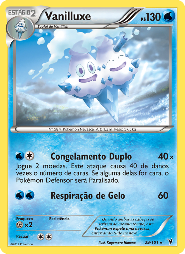 Vanilluxe 29 — Vitórias Nobres (Portuguese Pokémon TCG card)