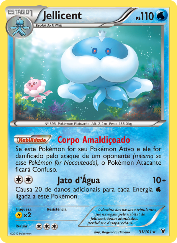 Jellicent 31 — Vitórias Nobres (Portuguese Pokémon TCG card)