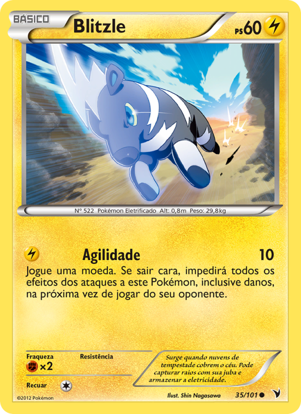 Blitzle 35 — Vitórias Nobres (Portuguese Pokémon TCG card)