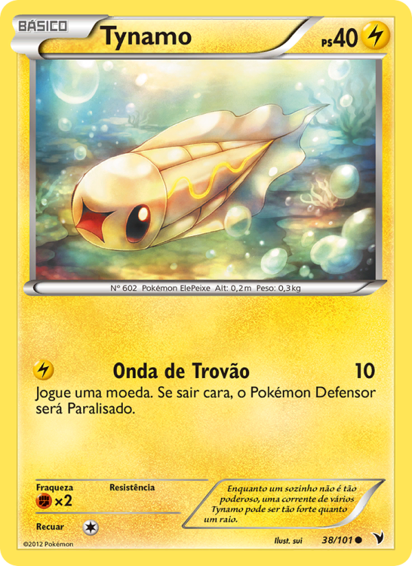 Tynamo 38 — Vitórias Nobres (Portuguese Pokémon TCG card)