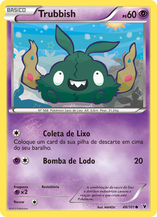 Trubbish 48 — Vitórias Nobres (Portuguese Pokémon TCG card)