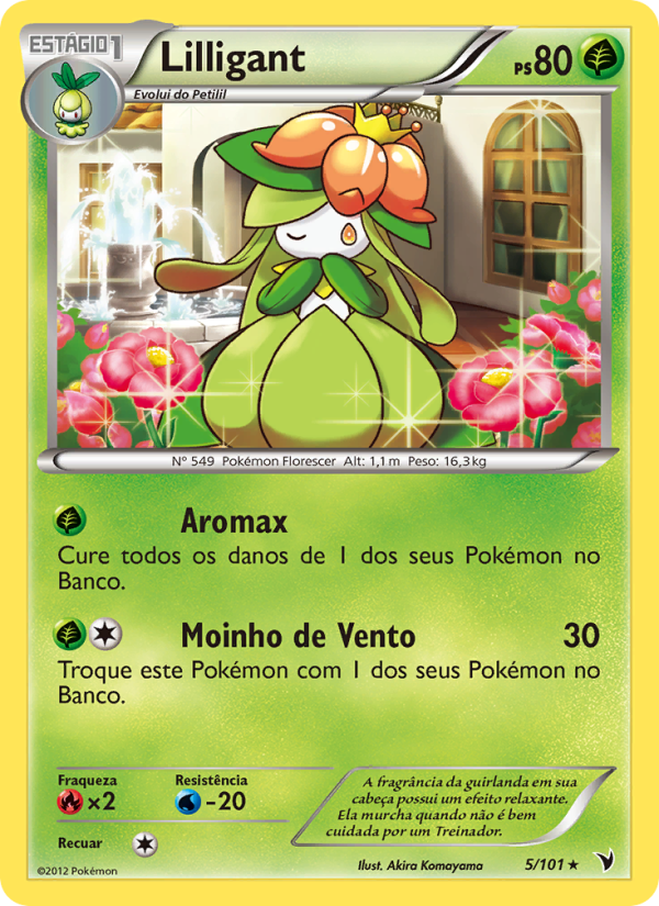 Lilligant 5 — Vitórias Nobres (Portuguese Pokémon TCG card)