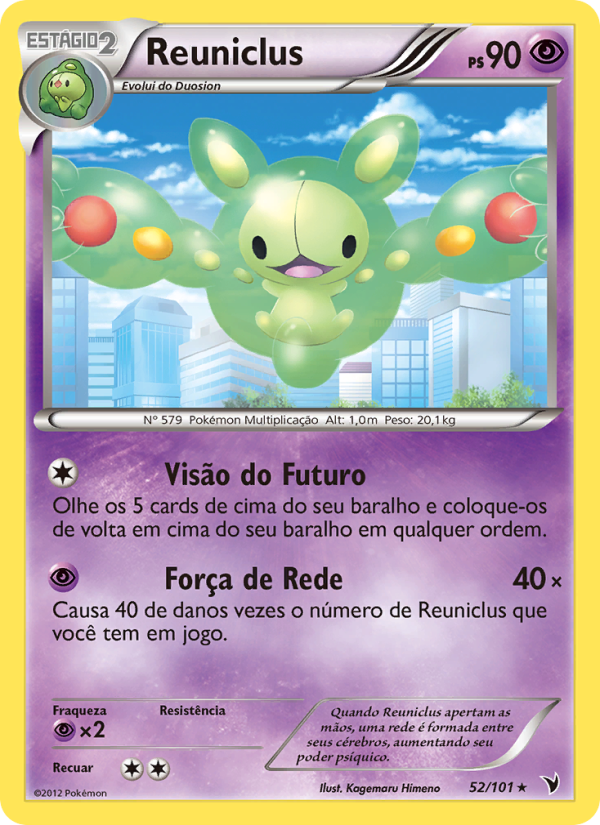 Reuniclus 52 — Vitórias Nobres (Portuguese Pokémon TCG card)