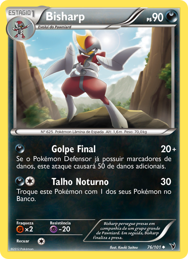 Bisharp 76 — Vitórias Nobres (Portuguese Pokémon TCG card)