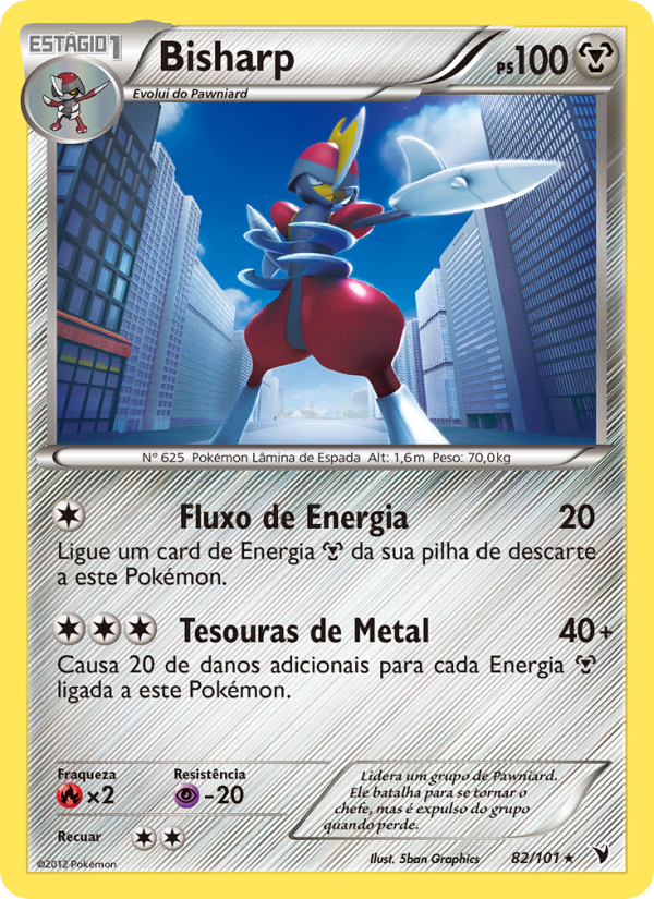Bisharp 82 — Vitórias Nobres (Portuguese Pokémon TCG card)