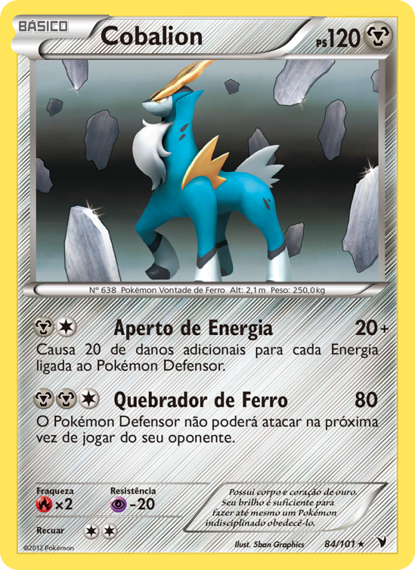Cobalion 84 — Vitórias Nobres (Portuguese Pokémon TCG card)