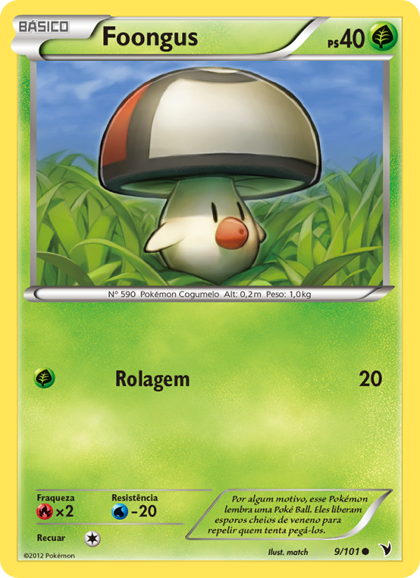 Foongus 9 — Vitórias Nobres (Portuguese Pokémon TCG card)