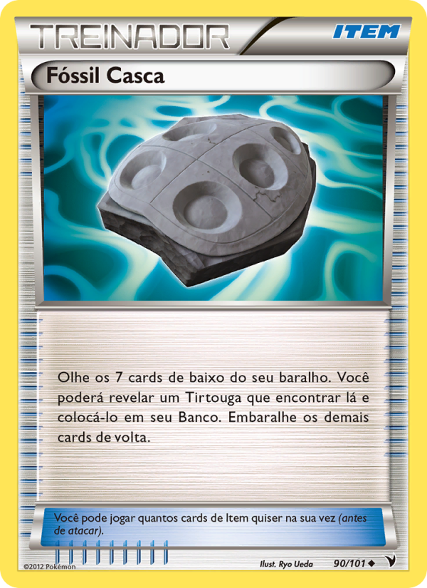 Fóssil Casca 90 — Vitórias Nobres (Portuguese Pokémon TCG card)