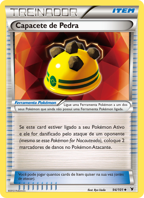 Capacete de Pedra 94 — Vitórias Nobres (Portuguese Pokémon TCG card)
