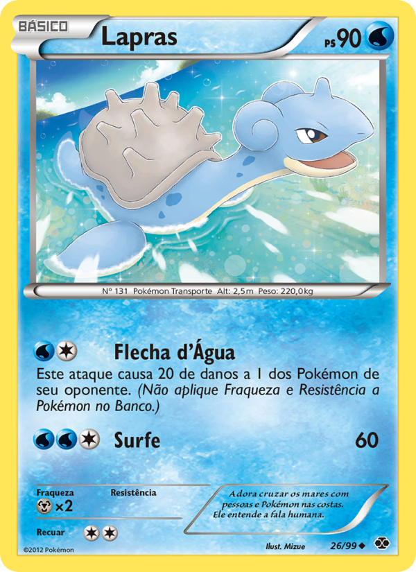 Lapras 26 — Próximos Destinos (Portuguese Pokémon TCG card)