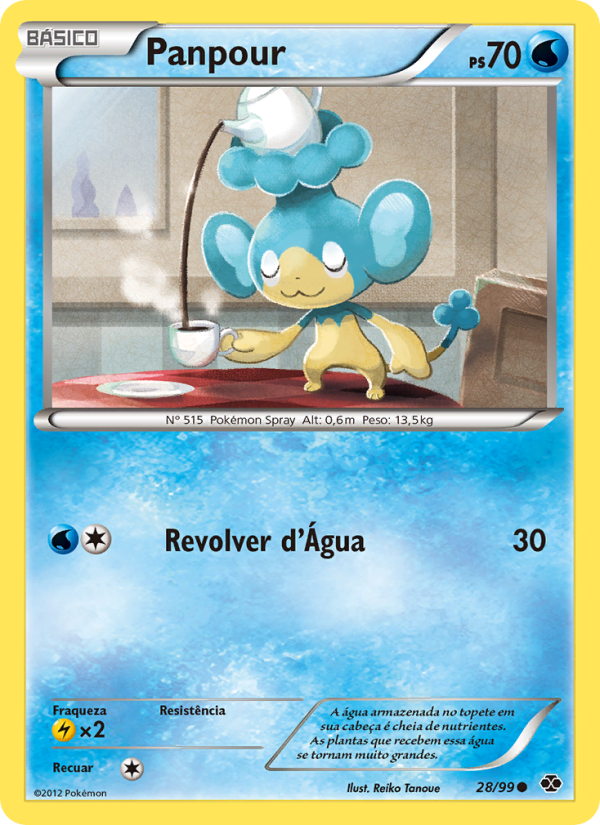 Panpour 28 — Próximos Destinos (Portuguese Pokémon TCG card)