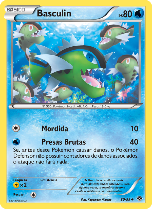 Basculin 30 — Próximos Destinos (Portuguese Pokémon TCG card)