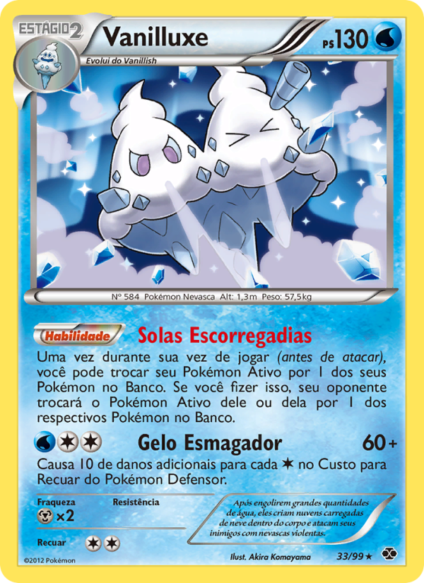 Vanilluxe 33 — Próximos Destinos (Portuguese Pokémon TCG card)