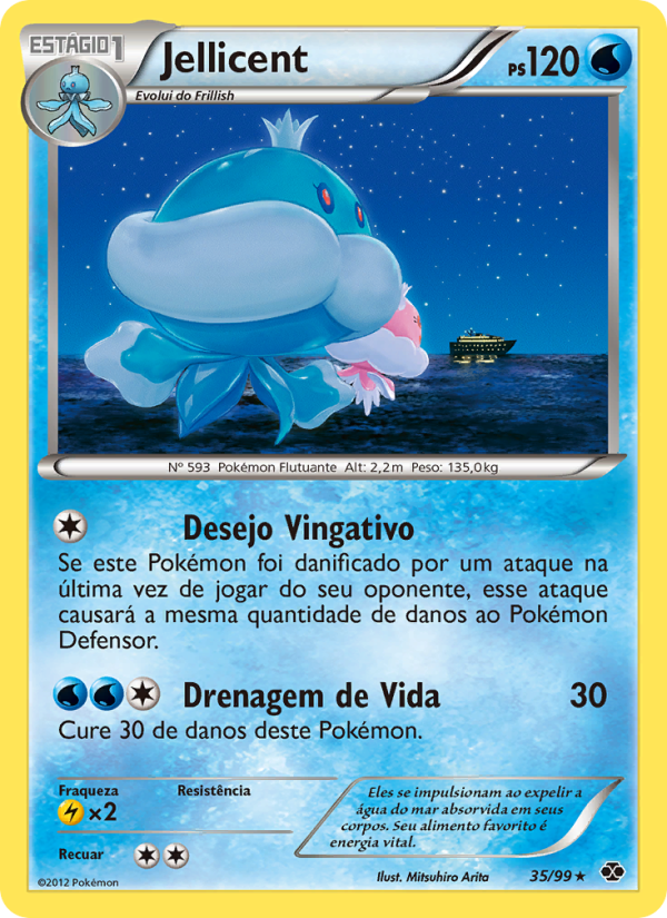 Jellicent 35 — Próximos Destinos (Portuguese Pokémon TCG card)