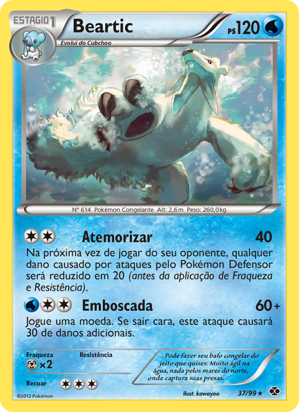 Beartic 37 — Próximos Destinos (Portuguese Pokémon TCG card)