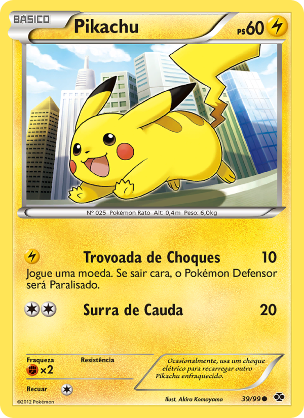 Pikachu 39 — Próximos Destinos (Portuguese Pokémon TCG card)