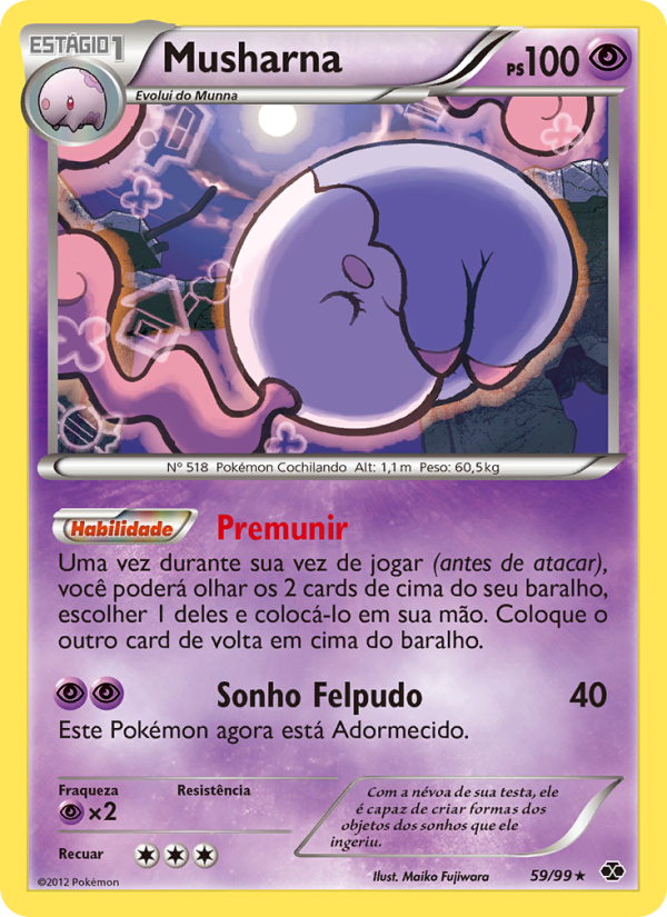 Musharna 59 — Próximos Destinos (Portuguese Pokémon TCG card)