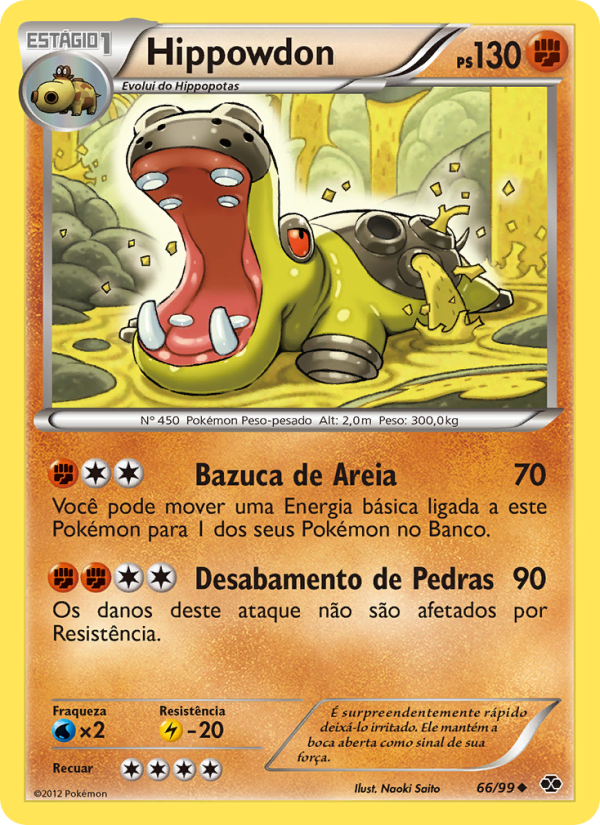Hippowdon 66 — Próximos Destinos (Portuguese Pokémon TCG card)