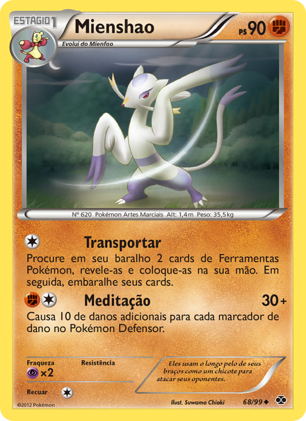 Mienshao 68 — Próximos Destinos (Portuguese Pokémon TCG card)