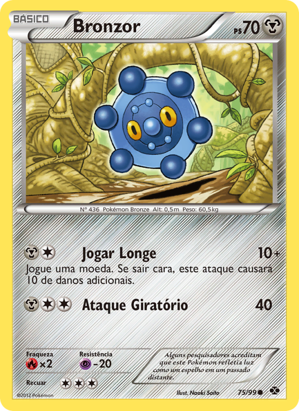 Bronzor 75 — Próximos Destinos (Portuguese Pokémon TCG card)