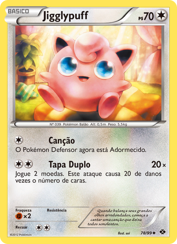Jigglypuff 78 — Próximos Destinos (Portuguese Pokémon TCG card)