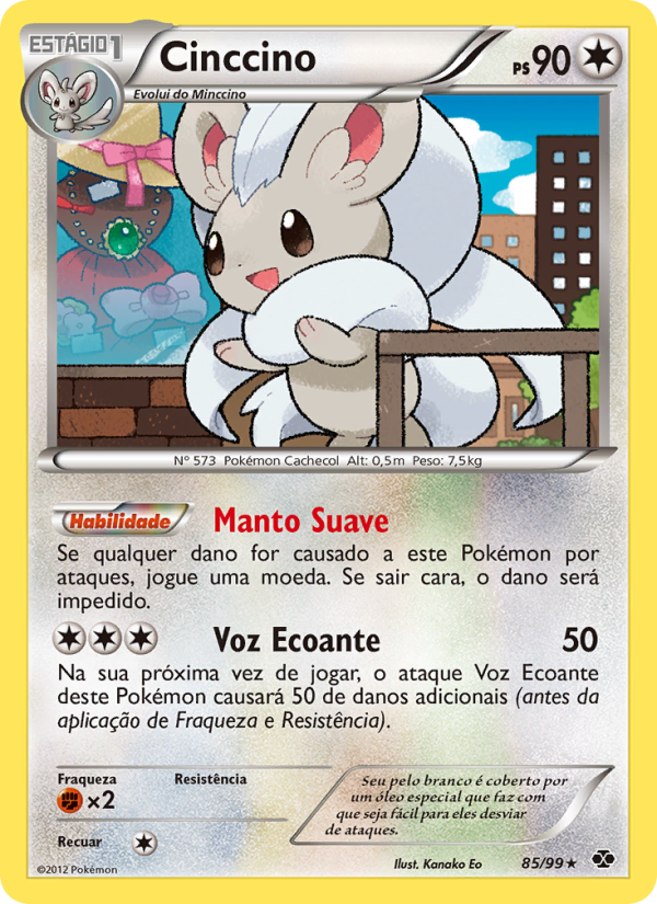 Cinccino 85 — Próximos Destinos (Portuguese Pokémon TCG card)