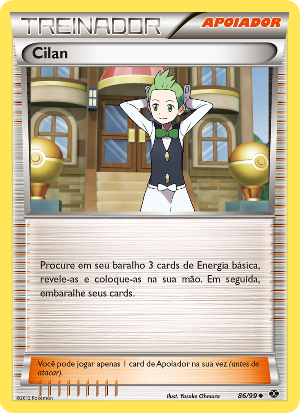 Cilan 86 — Próximos Destinos (Portuguese Pokémon TCG card)