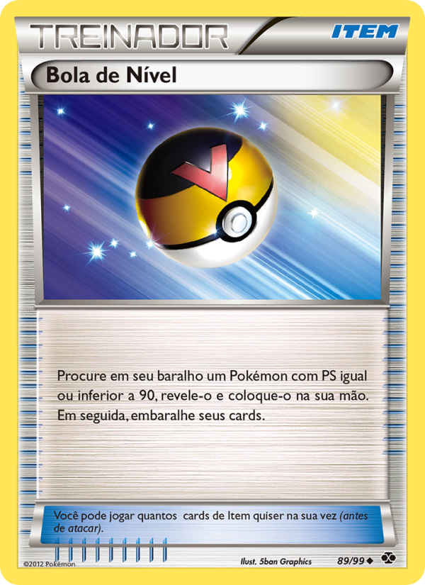 Bola de Nível 89 — Próximos Destinos (Portuguese Pokémon TCG card)