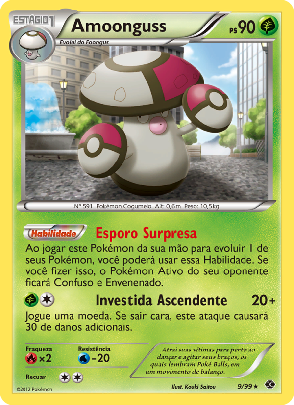Amoonguss 9 — Próximos Destinos (Portuguese Pokémon TCG card)